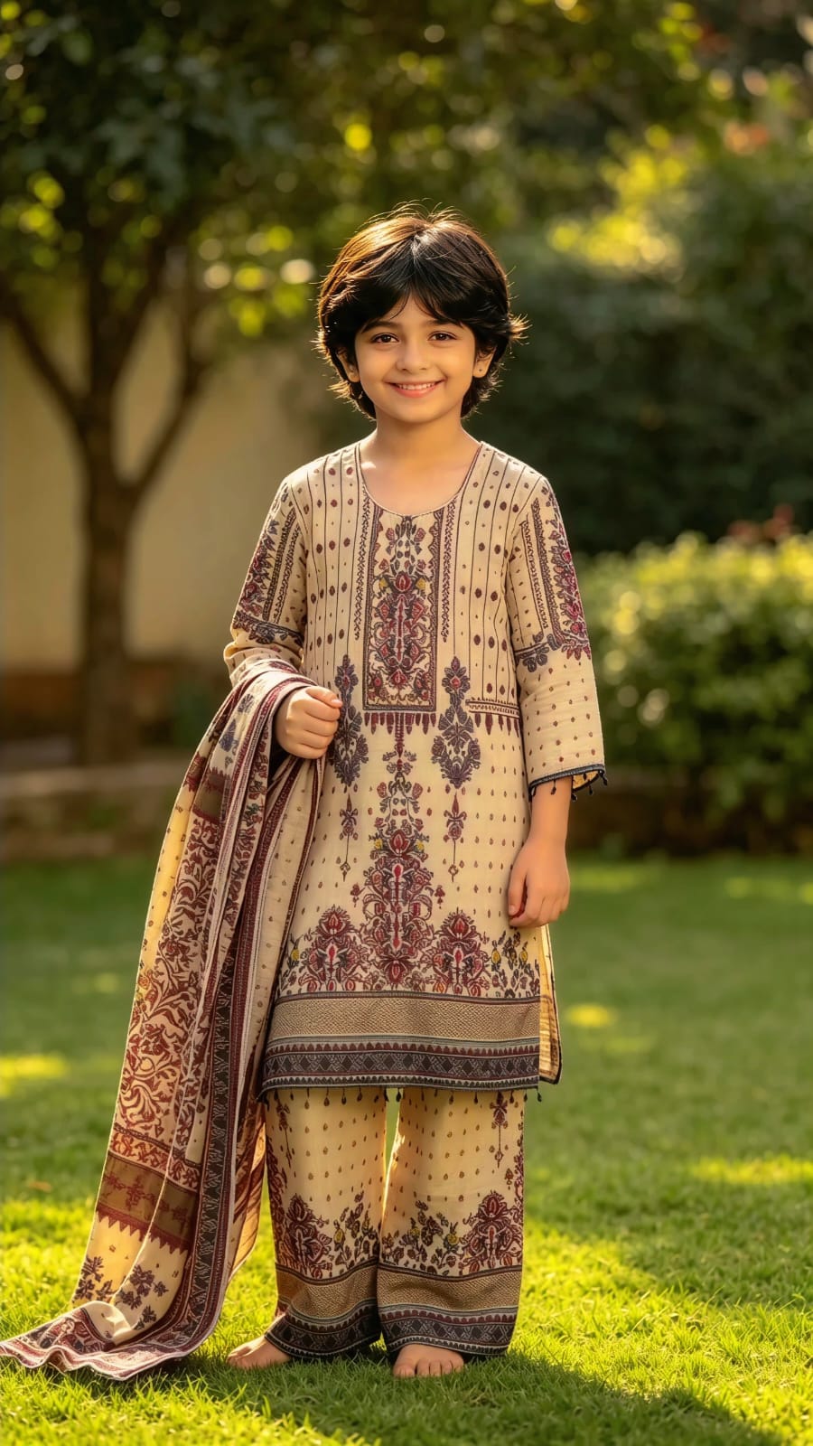 half silk cotton three ps -7
