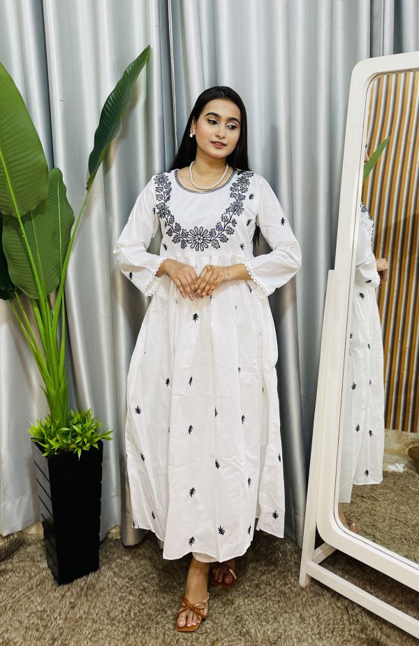 cotton anarkali two ps - Image 2