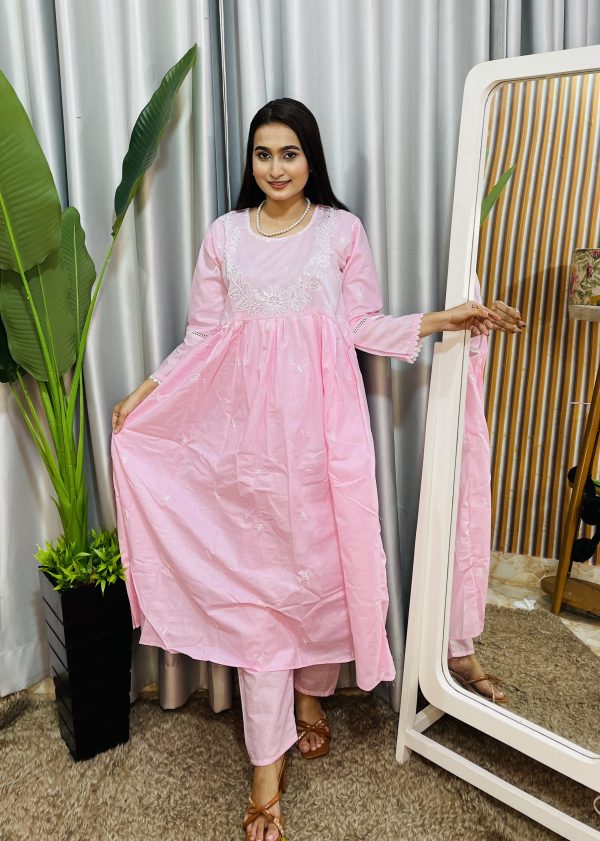 cotton anarkali two ps