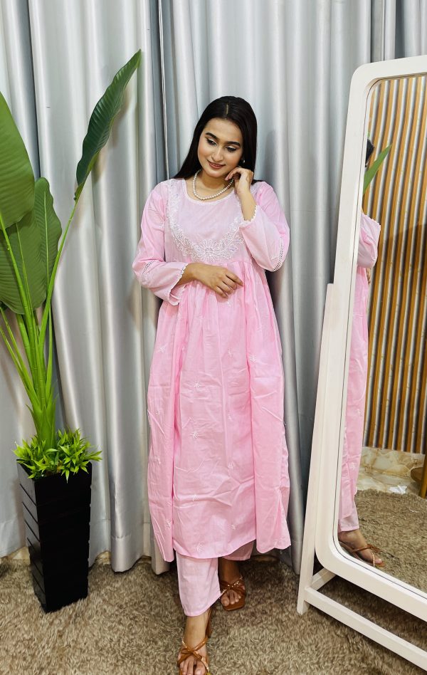 cotton anarkali two ps - Image 2