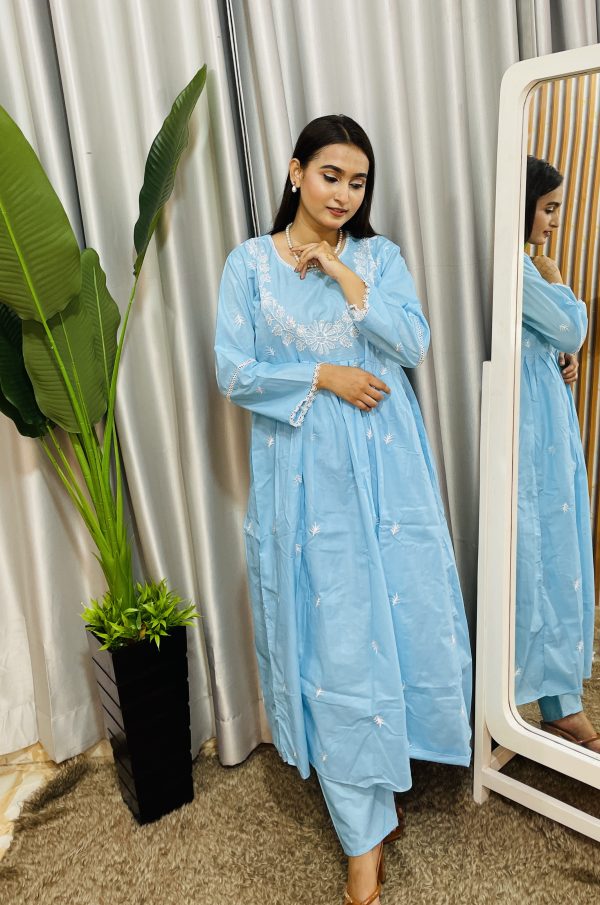 cotton anarkali two ps - Image 2