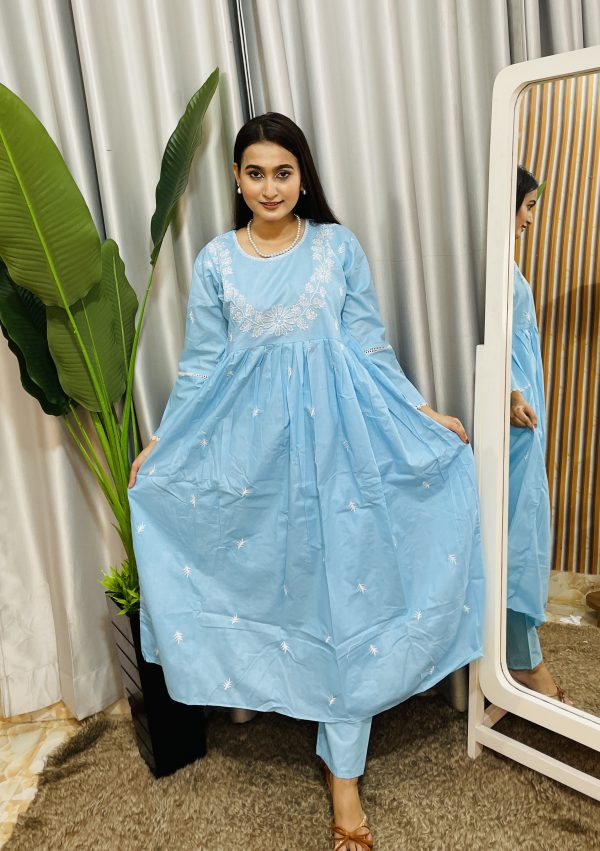 cotton anarkali two ps - Image 3