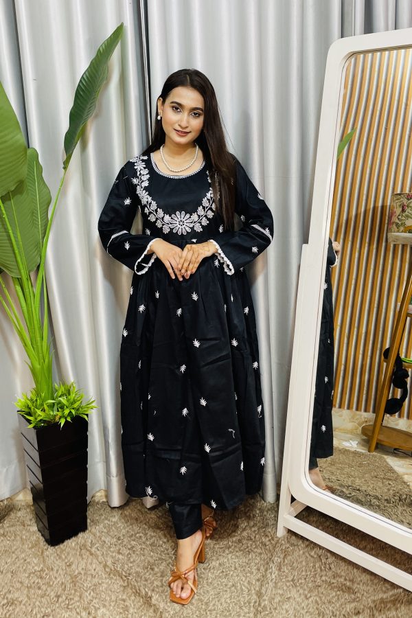 cotton anarkali two ps