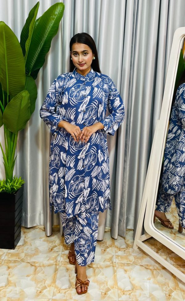lilen shirt co-ard set