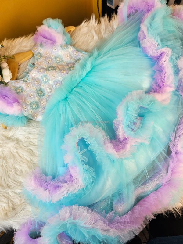 princess multicolor frock