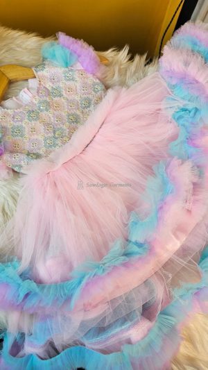 princess multicolor frock
